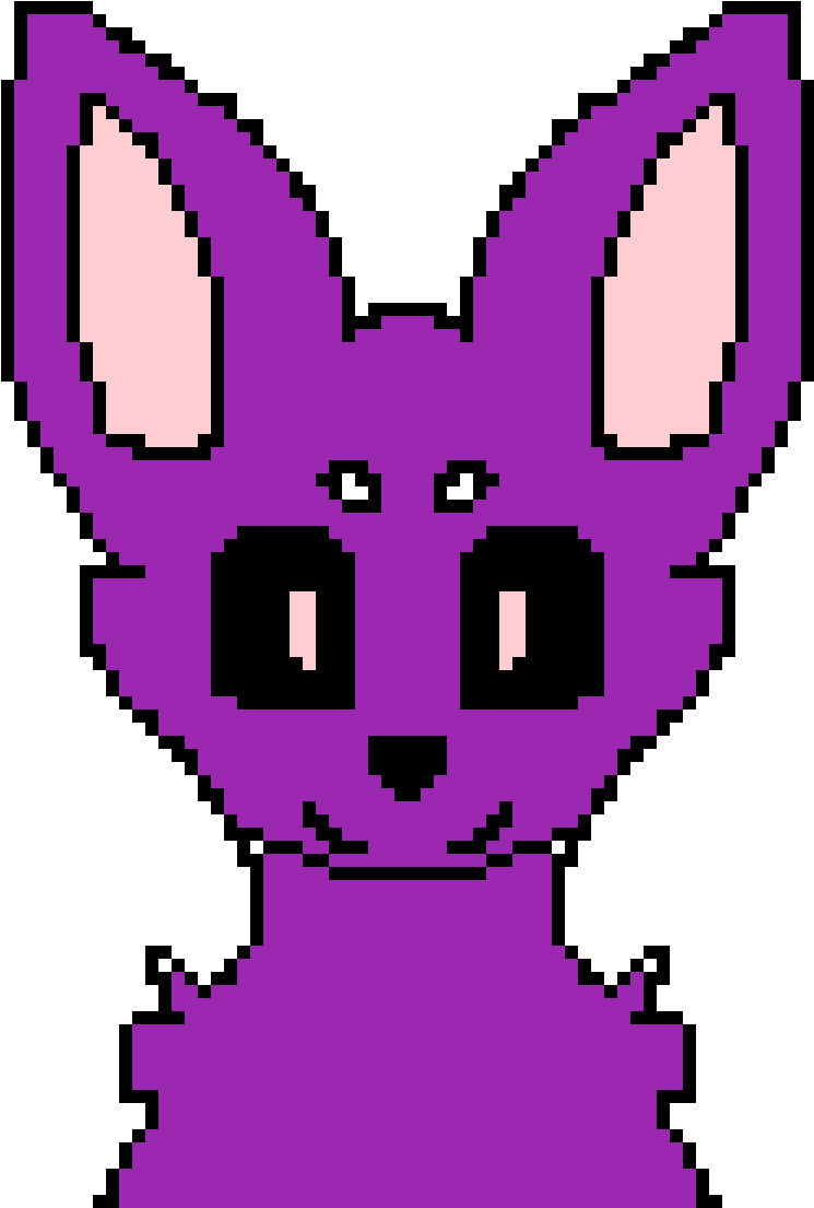 Pixel Art Purple Creature