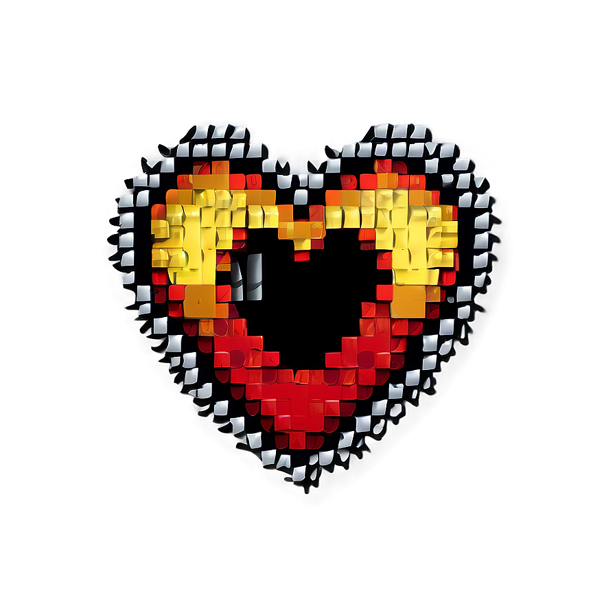 Pixel Art Red Heart Emoji Png Xuw61