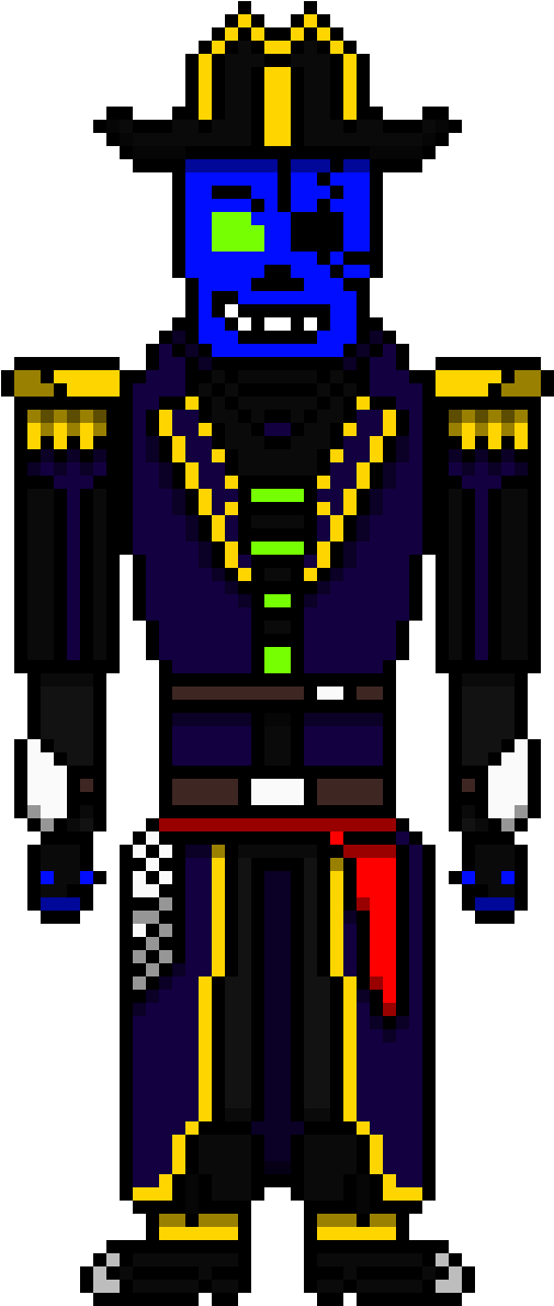 Pixel Art Robot Cowboy