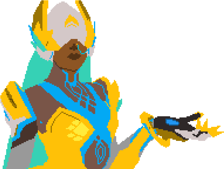 Pixel Art Symmetra Overwatch