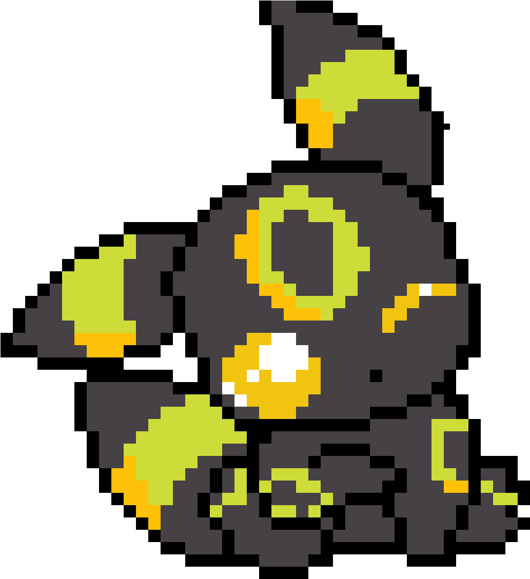 Pixel Art Umbreon Pokemon