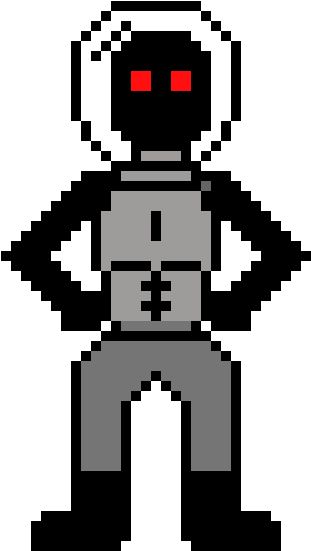 Pixel Astronaut Standing Pose