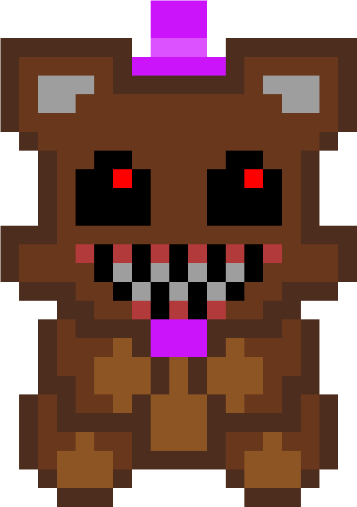 Pixel_ Bear_ Animation_ Character_ Grid