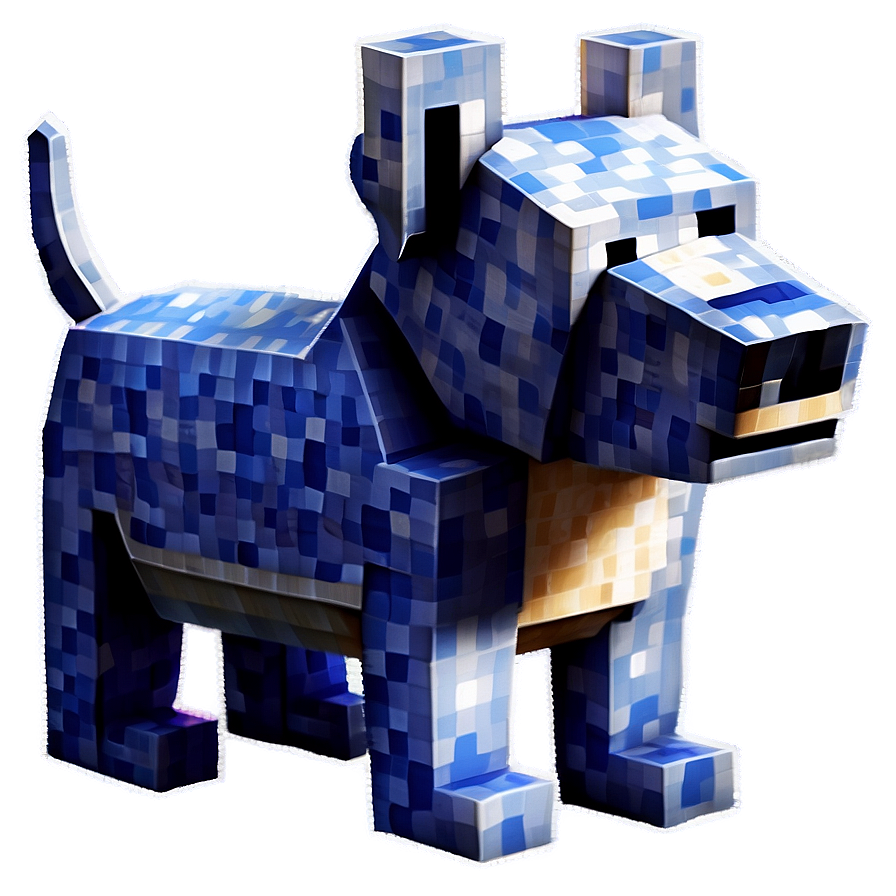 Pixel Dog Minecraft Png 06262024