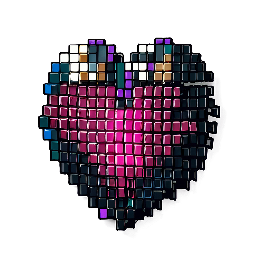 Pixel Heart Logo Png Dak70