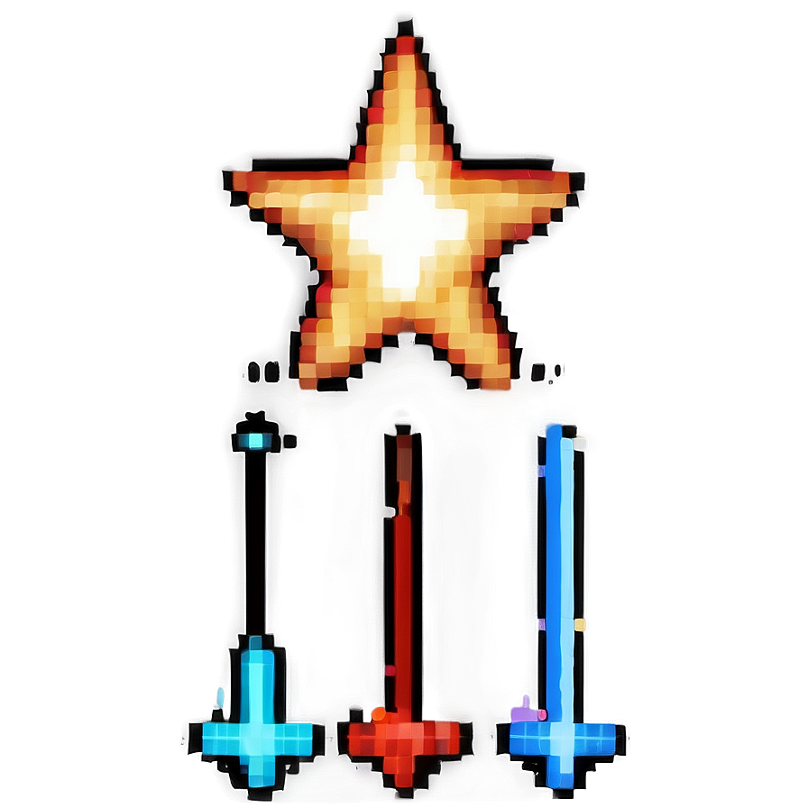 Pixel Star Power-up Png Qoe