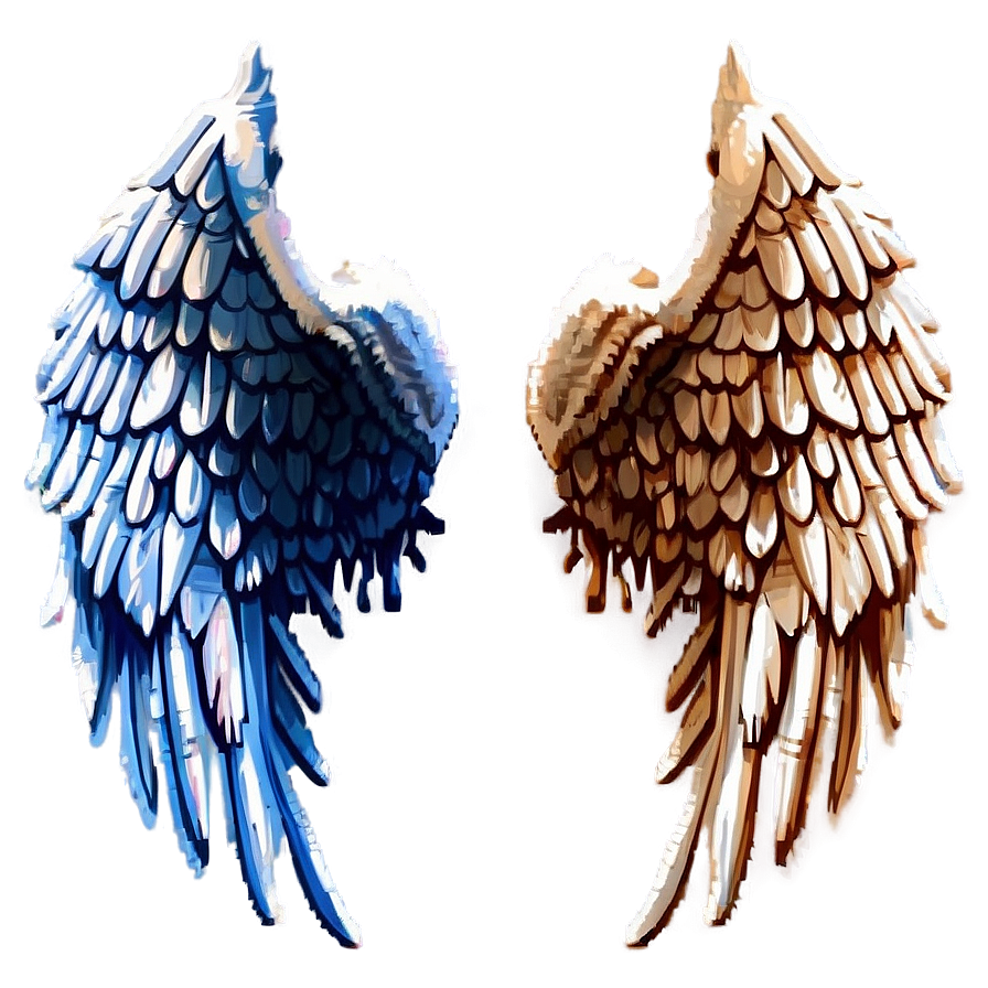 Pixelated Angel Wings Png 65