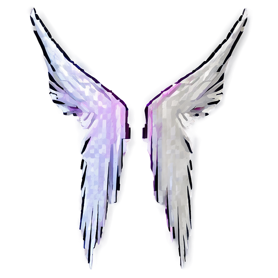 Pixelated Angel Wings Png Xuw