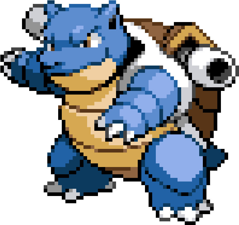 Pixelated Blastoise Pokemon