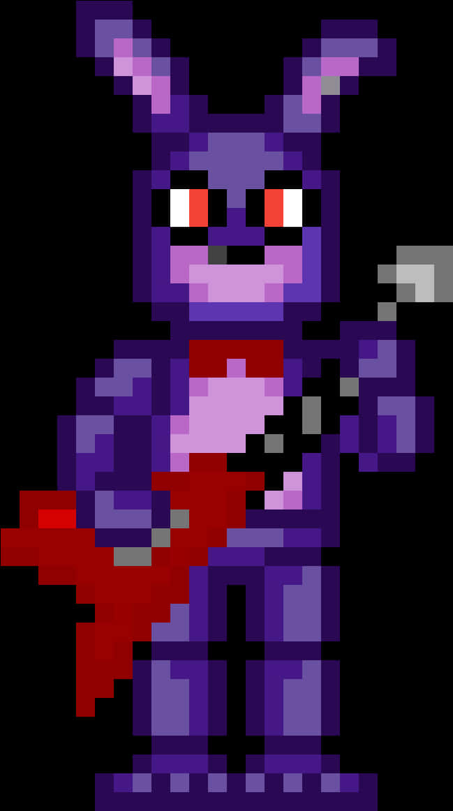 Pixelated Bonnie F N A F Character