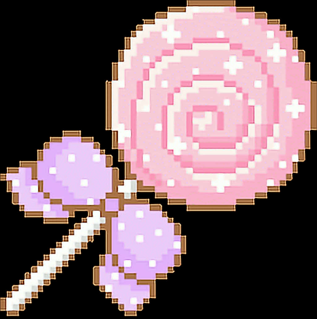 Pixelated Candy Lollipop