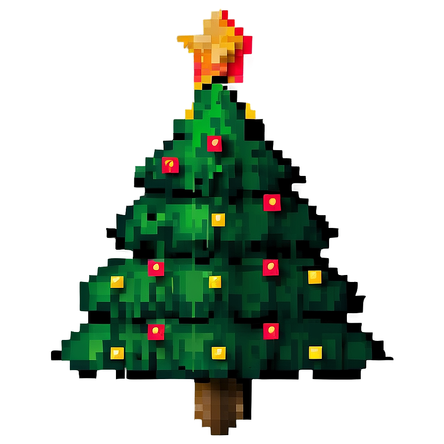 Pixelated Christmas Tree Png 06242024