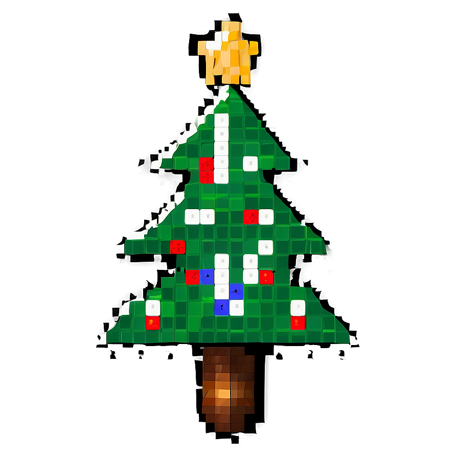 Pixelated Christmas Tree Png 06242024