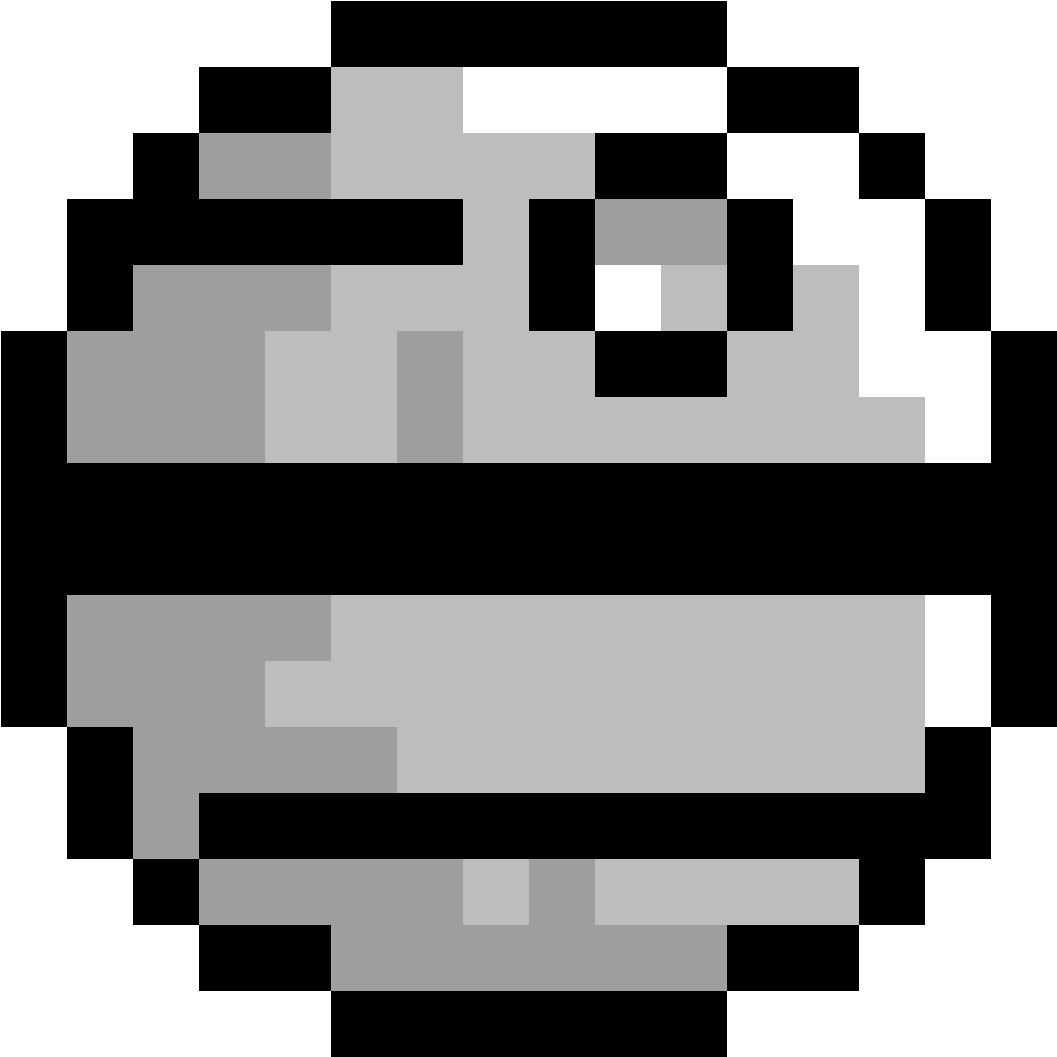 Pixelated Death Star Icon