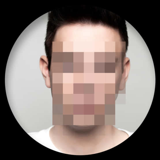 Pixelated Face Portrait