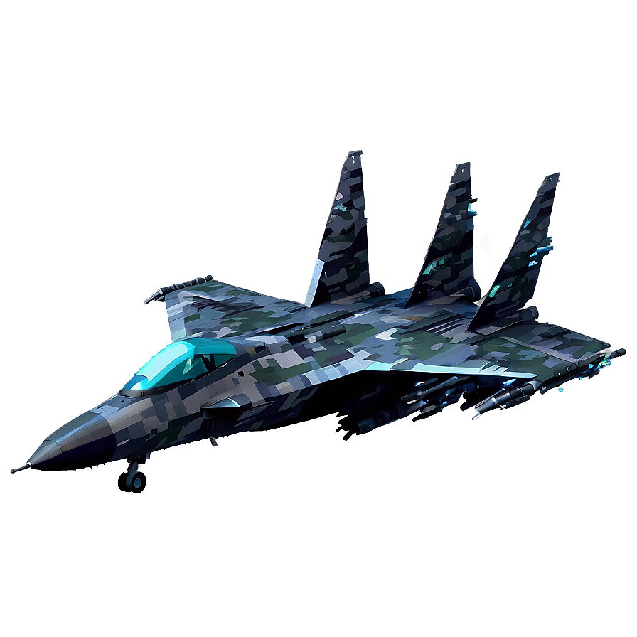 Pixelated Fighter Jet Png Iuk7