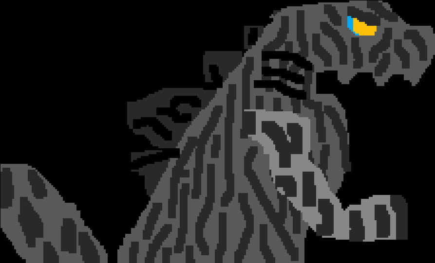 Pixelated Godzilla Profile