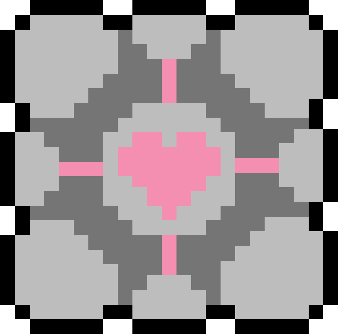 Pixelated Heart Pattern