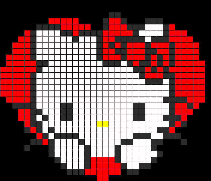 Pixelated Hello Kitty Bow