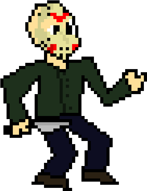 Pixelated Horror Character