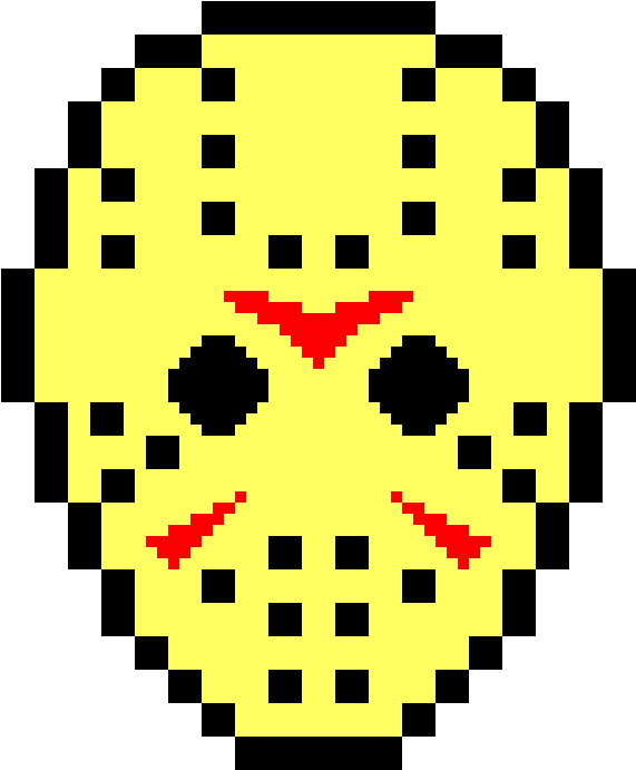 Pixelated Jason Voorhees Mask