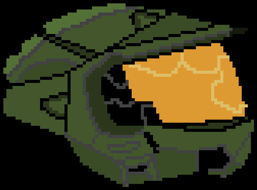 Pixelated Master Chief Helmet