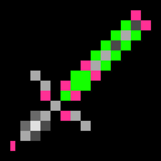 Pixelated Minecraft Sword