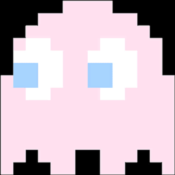 Pixelated_ Pink_ Ghost_ Pacman_ Game