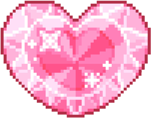 Pixelated Pink Heart