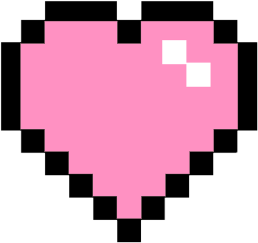 Pixelated Pink Heart