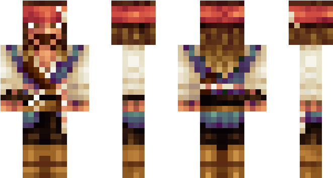 Pixelated Pirate Character