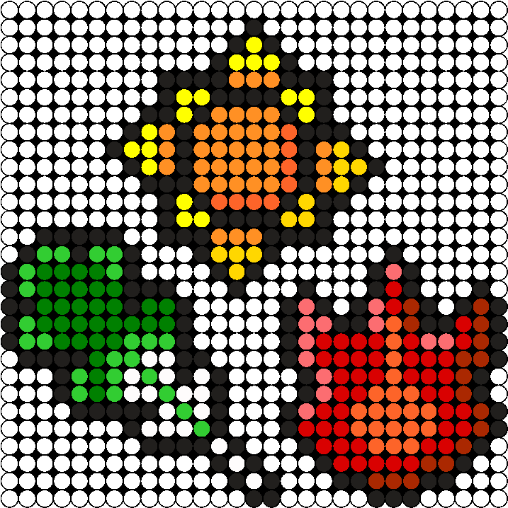 Pixelated Pokemon Starters