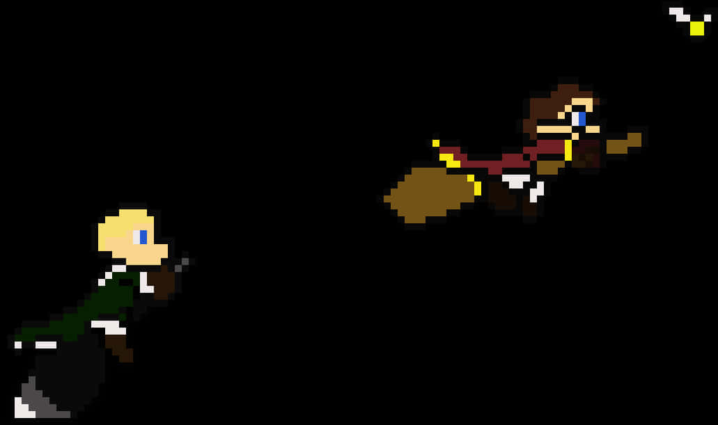 Pixelated Quidditch Chase