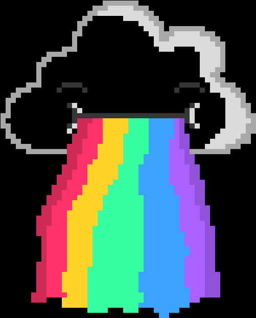 Pixelated_ Rainbow_ Cloud