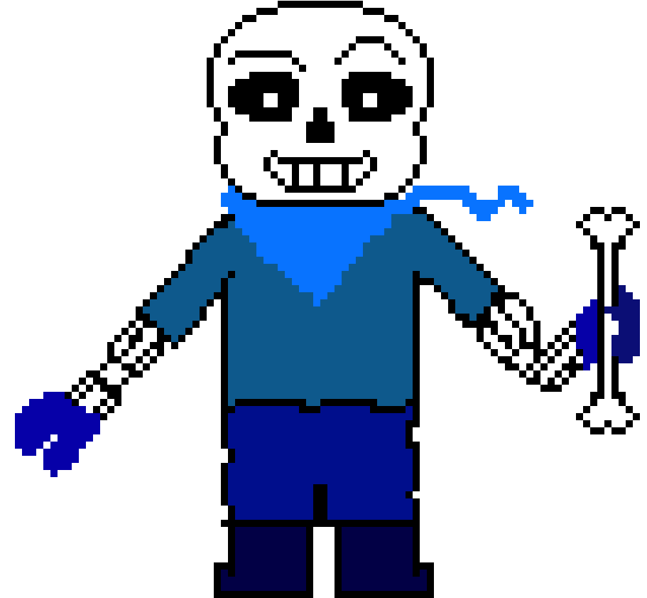 Pixelated Sans Undertale