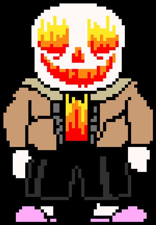 Pixelated_ Skeleton_ Character