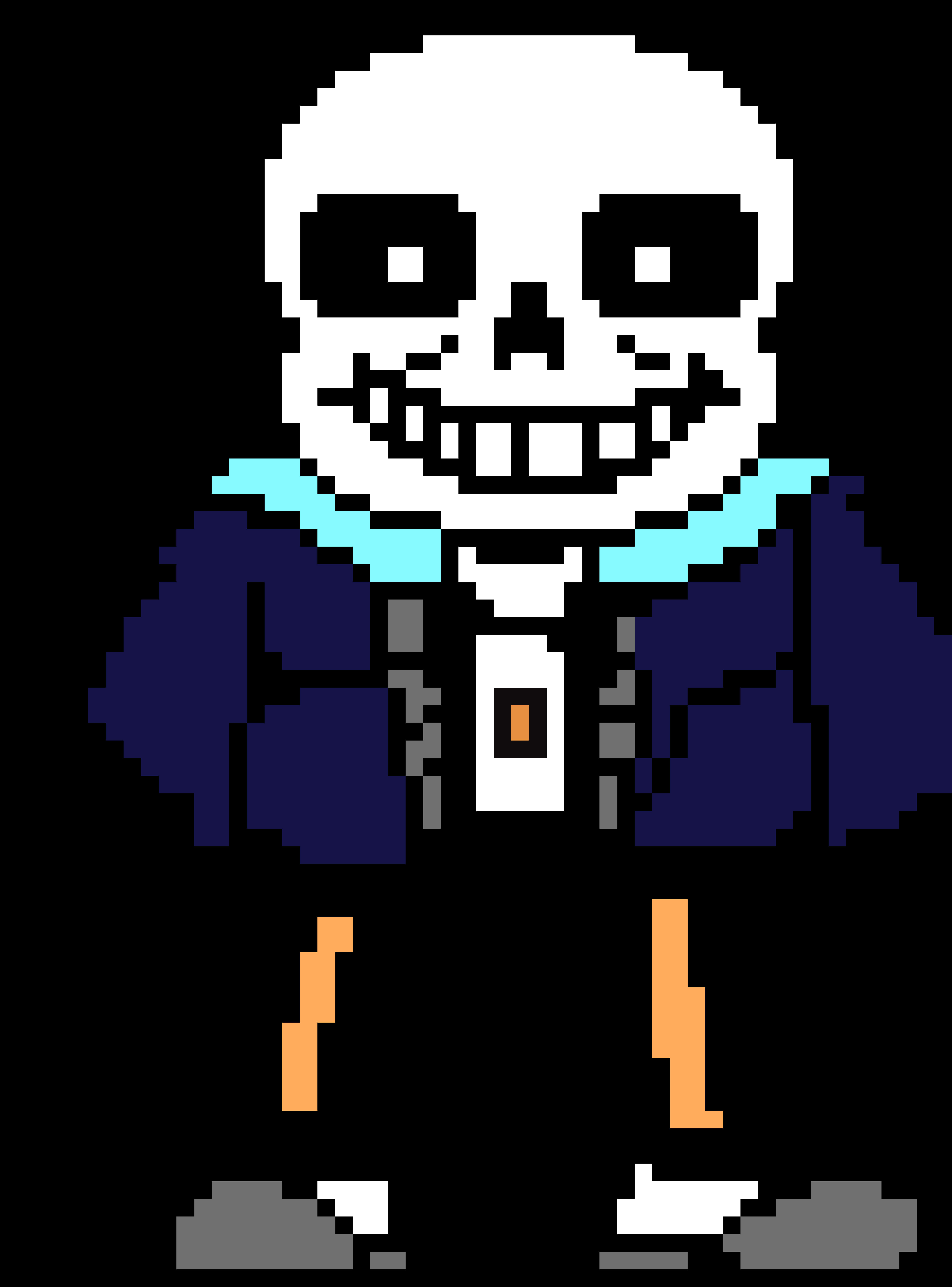 Pixelated_ Skeleton_ Character_ Sans
