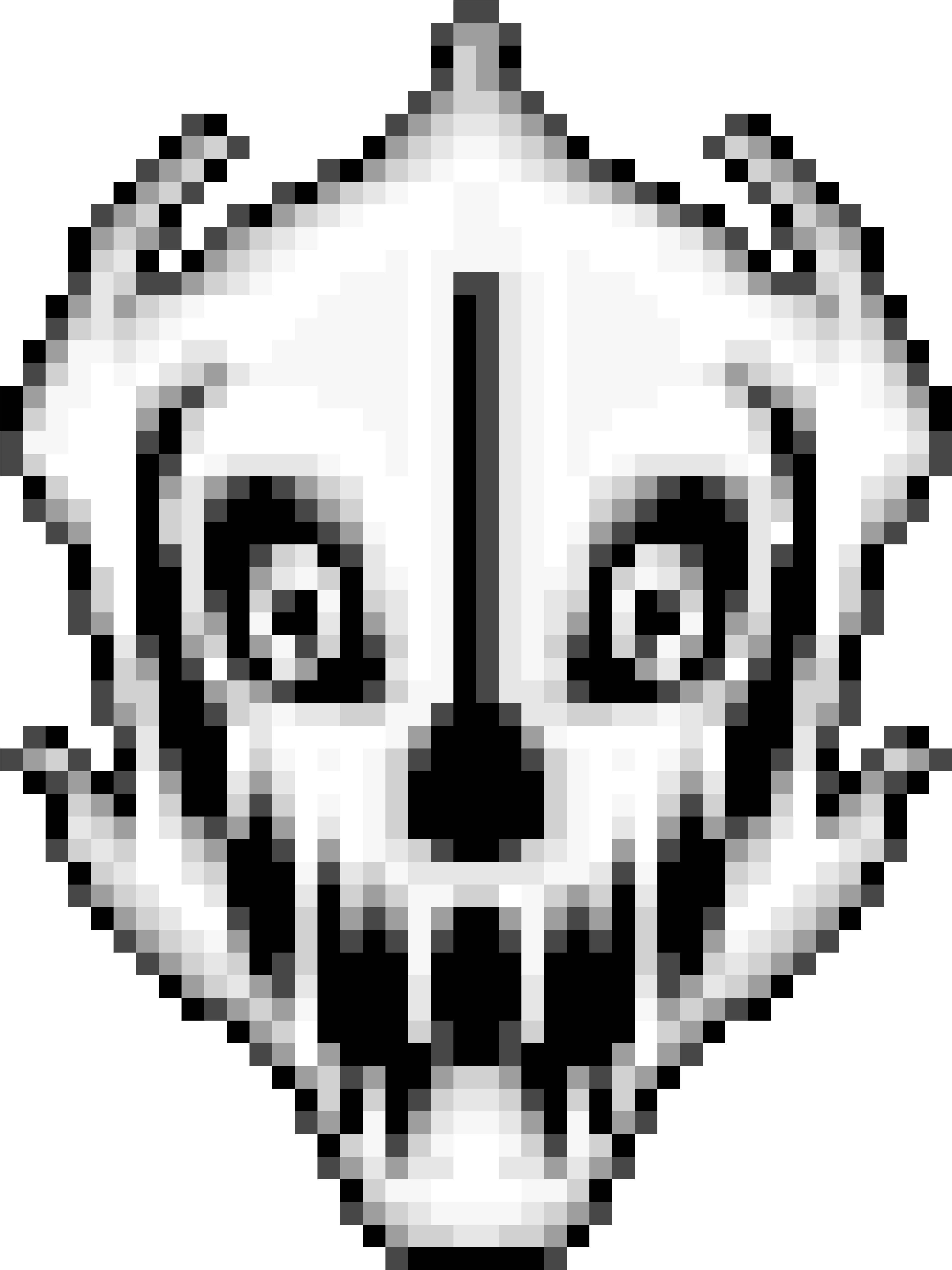 Pixelated Skull Artwork