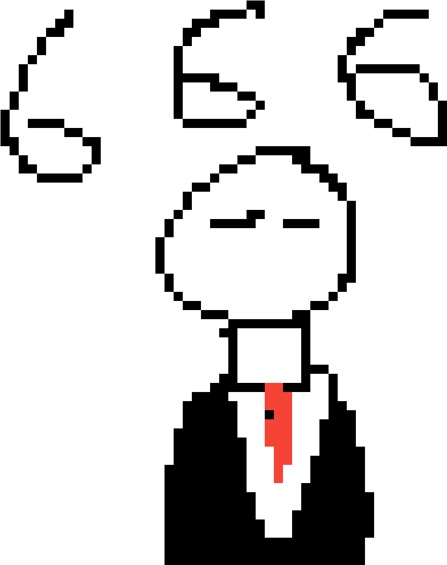 Pixelated Slender Man Artwork