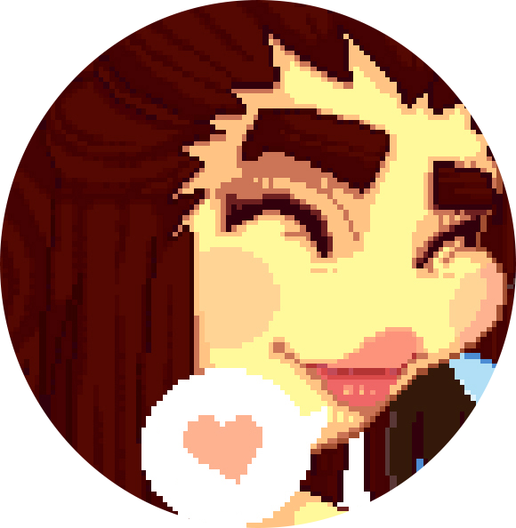 Pixelated Smiling Facewith Donut