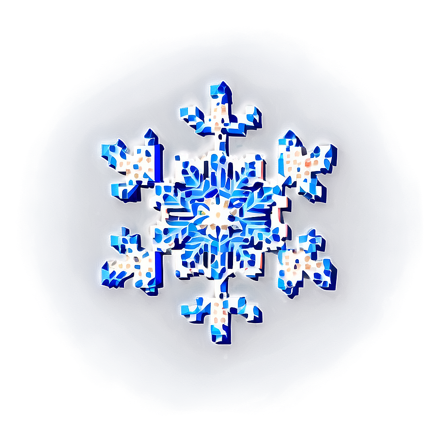 Pixelated Snowflake Png 48