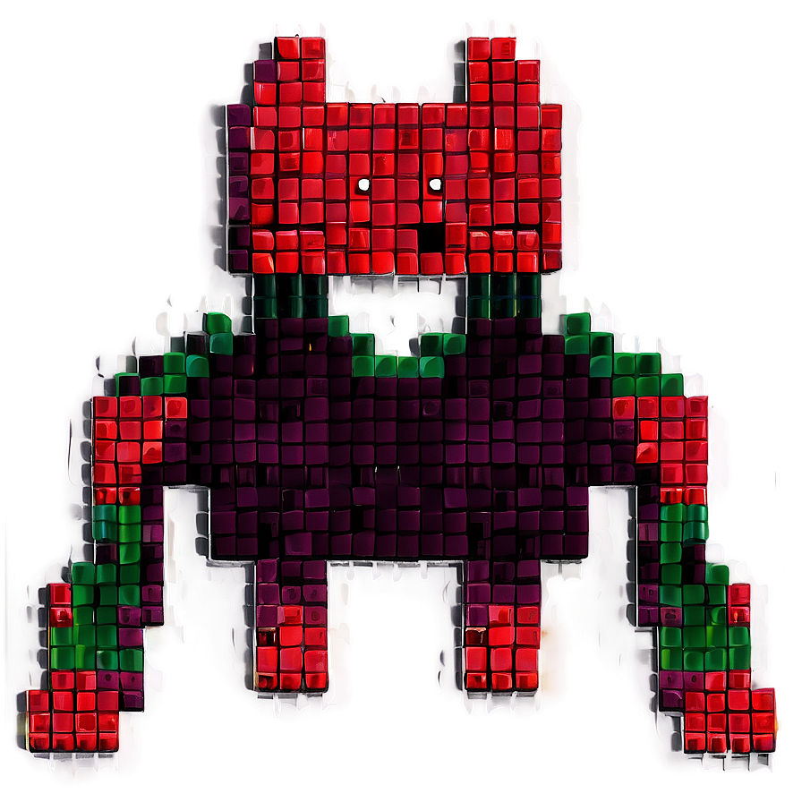 Pixelated Space Invader Png Ppi