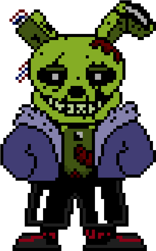 Pixelated Springtrap Artwork