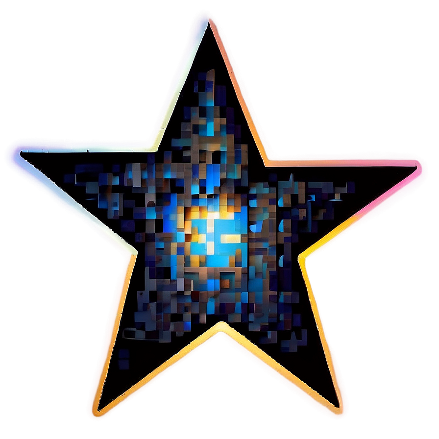 Pixelated Star Logo Png 06212024