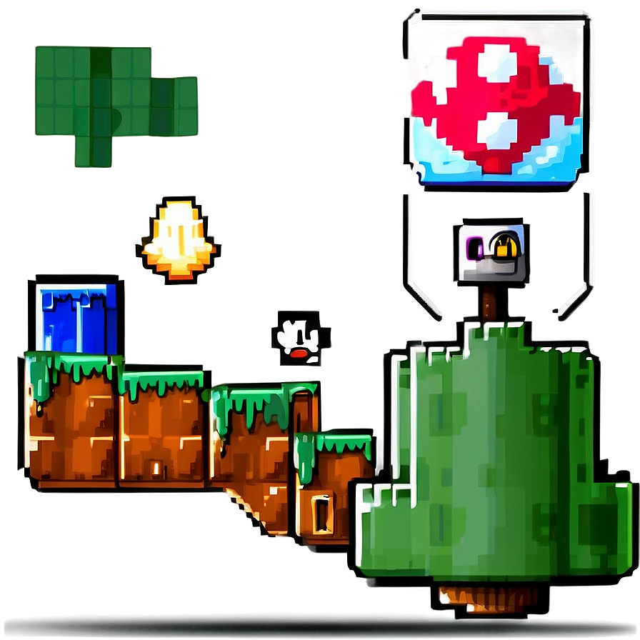 Pixelated Super Mario Png Wew78