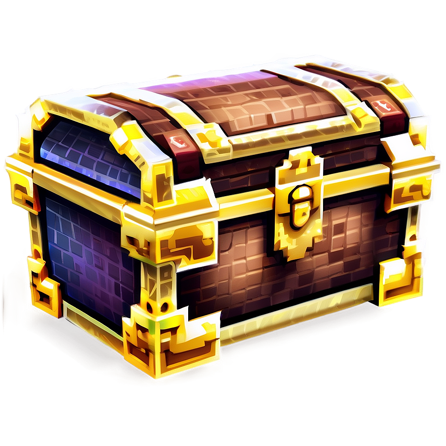 Pixelated Treasure Chest Png 06242024