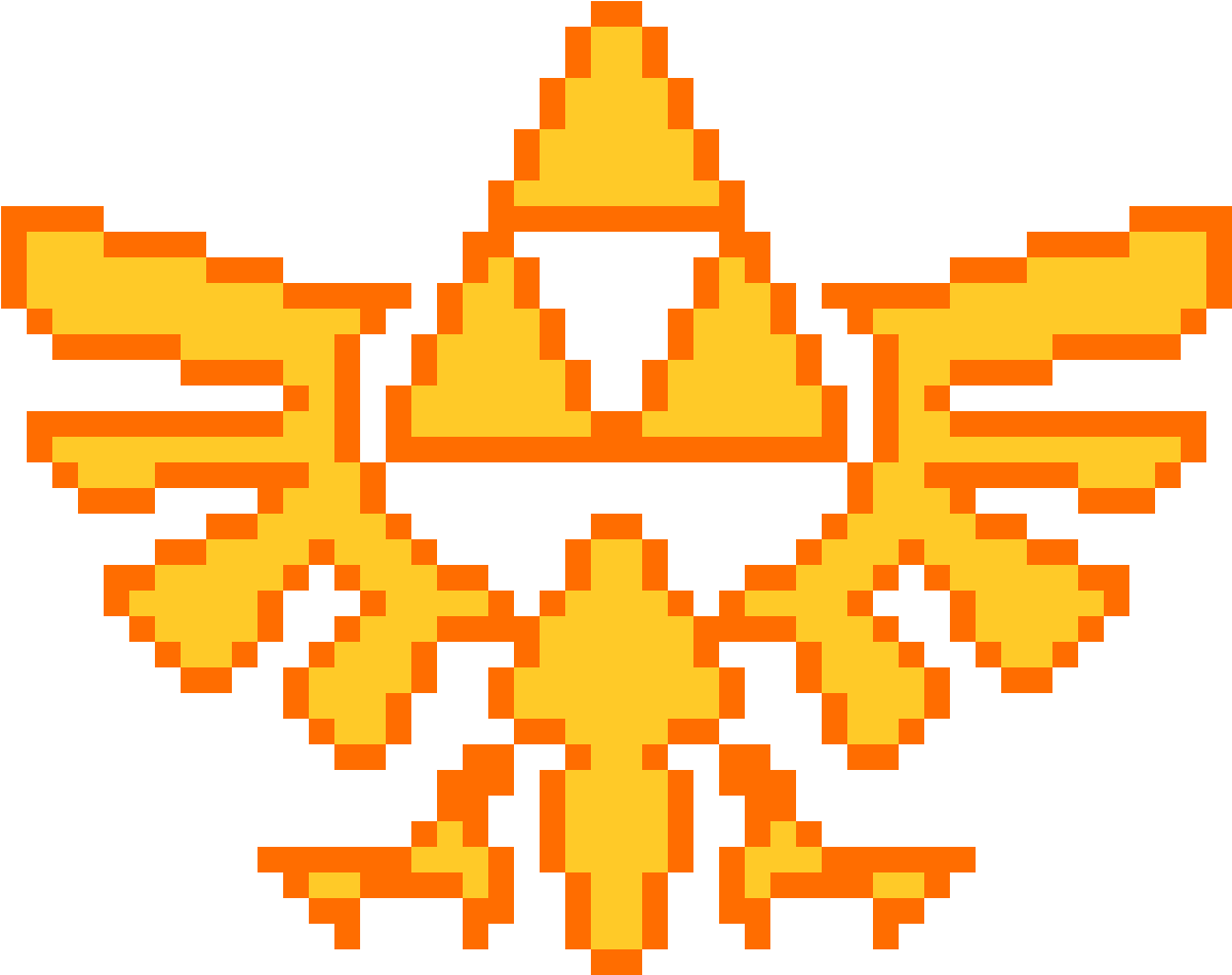 Pixelated Triforce Symbol