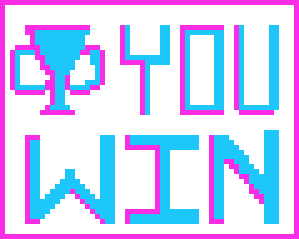 Pixelated Victory Trophy