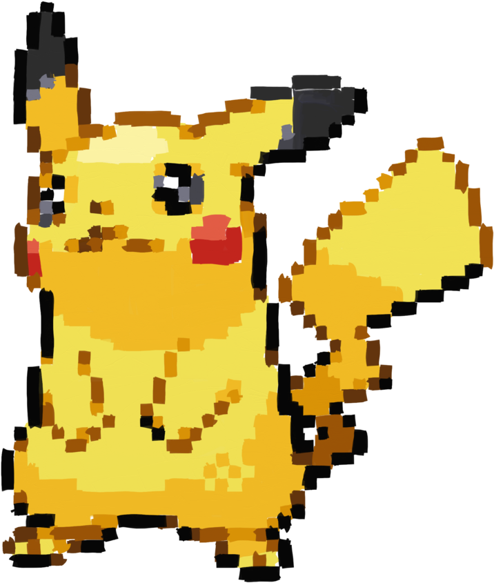 Pixelated Yellow Creature Art.png