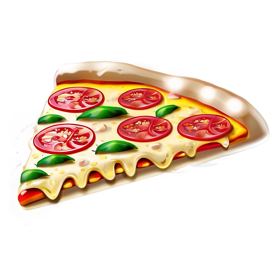 Pizza Cartoon With Flames Png 06272024